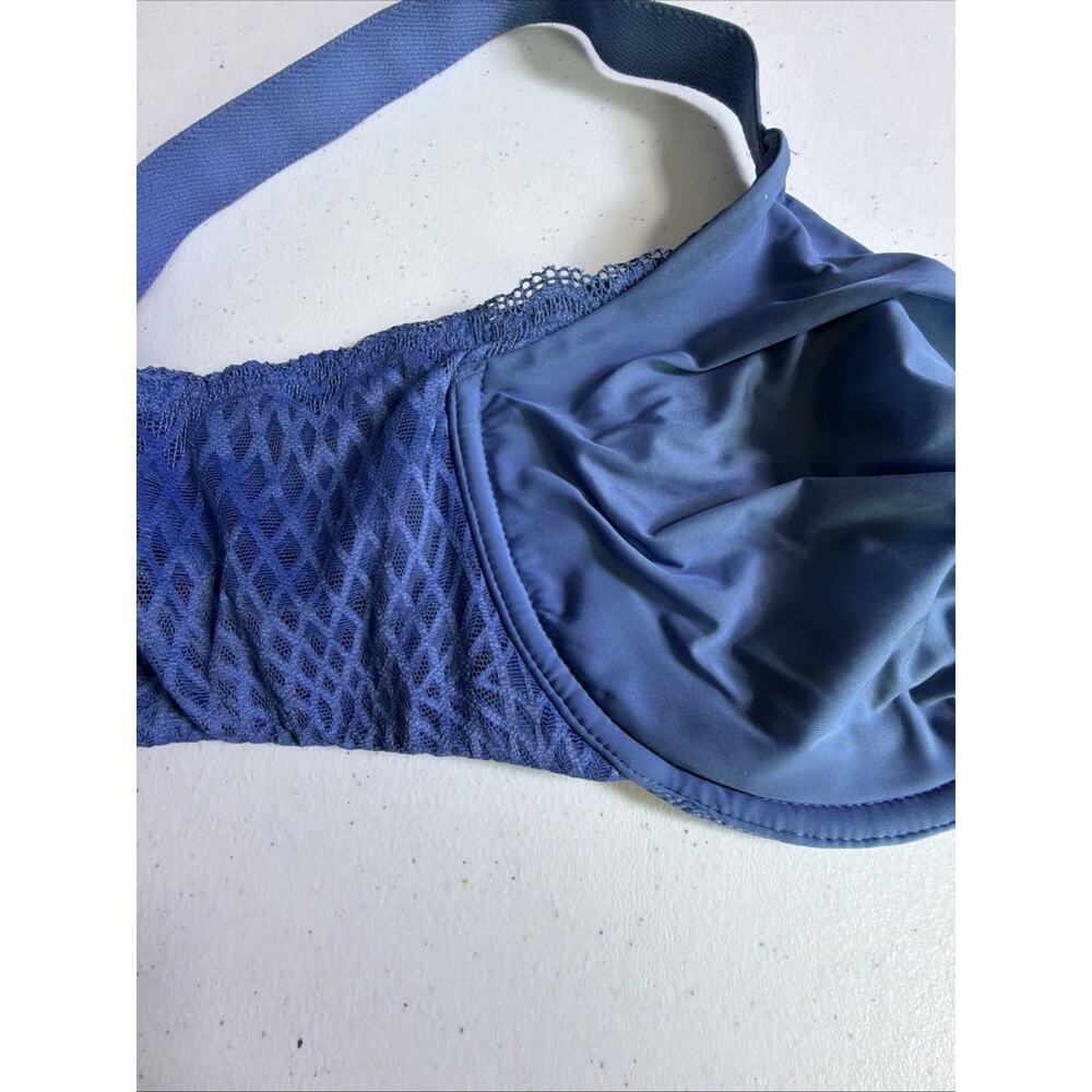 Wacoal Ultimate Side Smoother Underwire Bra 36DDD 855338 full coverage blue - Picture 4 of 14